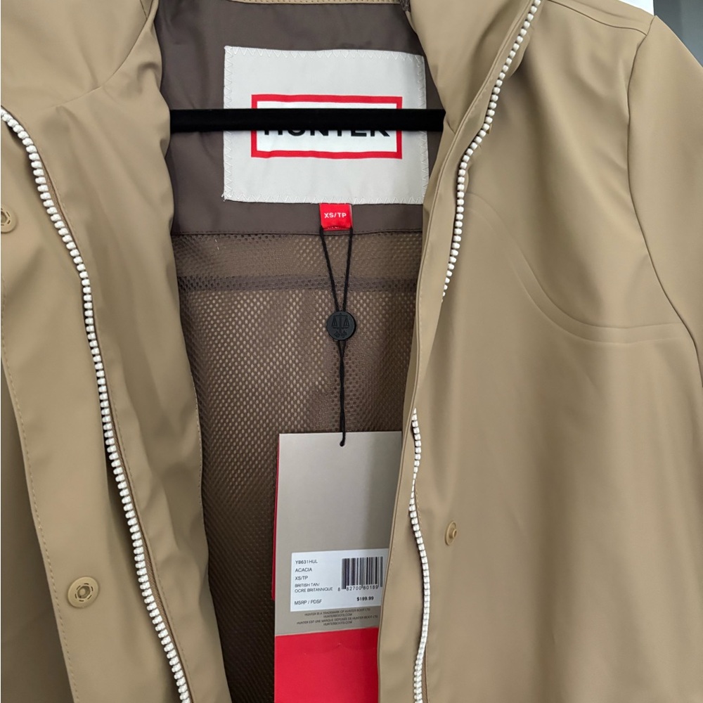 Hunter Acacia Rubberized Rain Jacket NWT - Picture 6 of 6